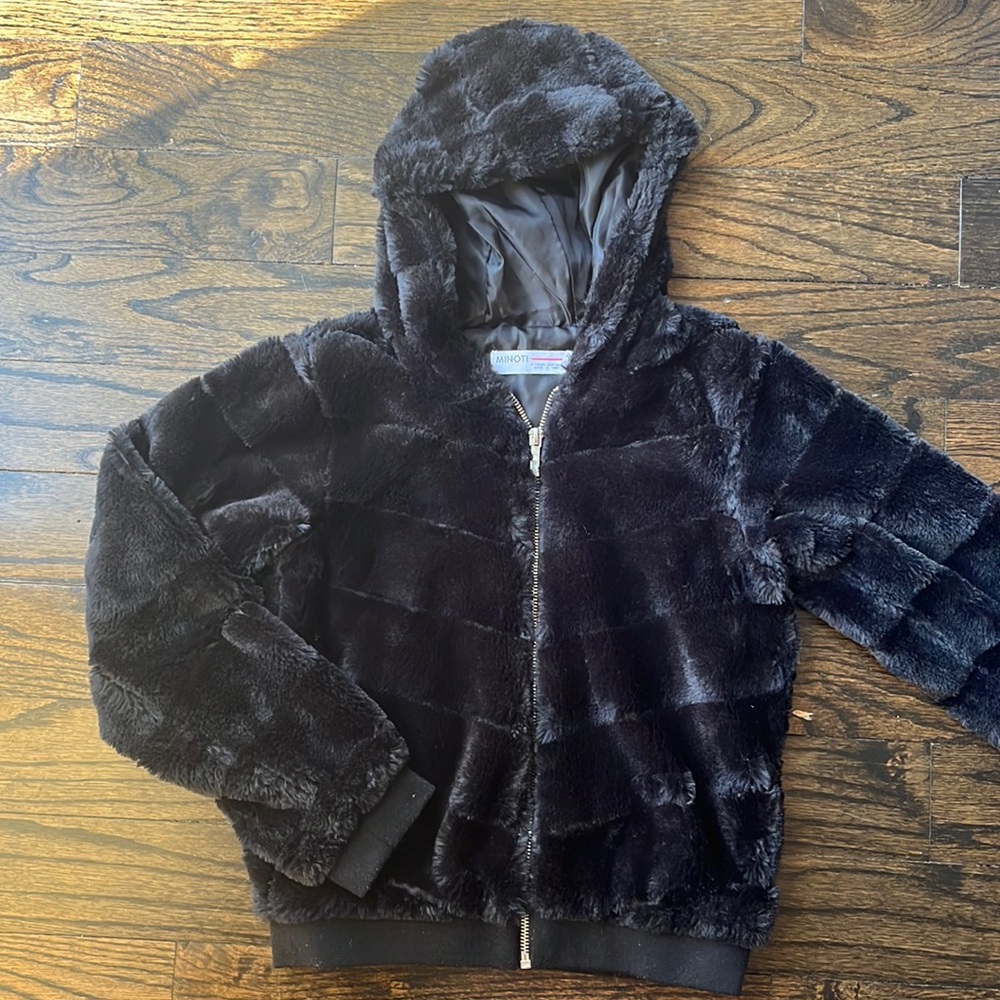 Black Fur Sweatshirt